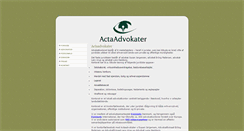 Desktop Screenshot of actaadvokater.dk